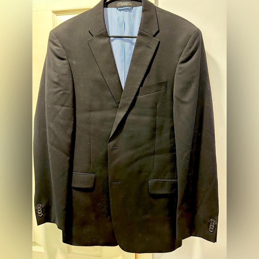 Tommy Hilfiger black 42R suit jacket and 32x32 pants